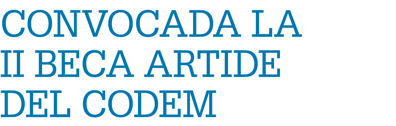 Convocada la II Beca ARTIDE del CODEM