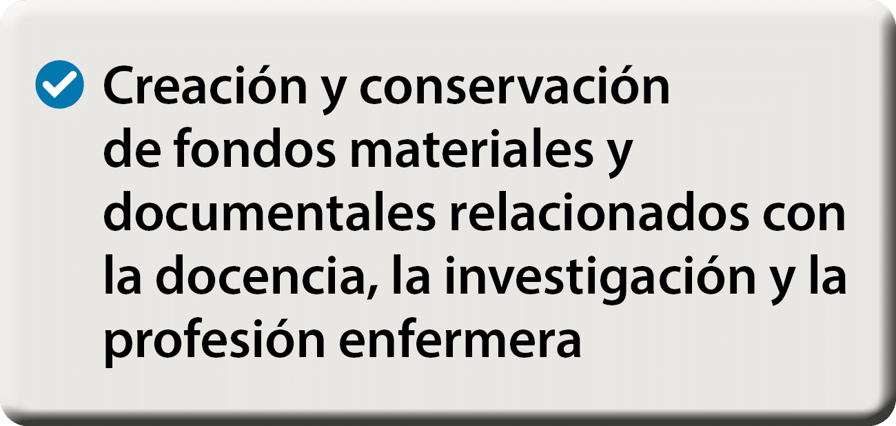 ￼ Creaci n y conservaci n de fondos materiales y documentales relacionados con la docencia, la investigaci n y la pro...
