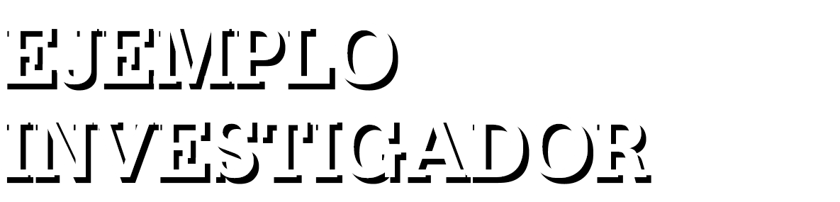 ejemplo investigador