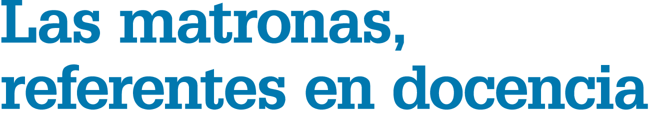Las matronas, referentes en docencia