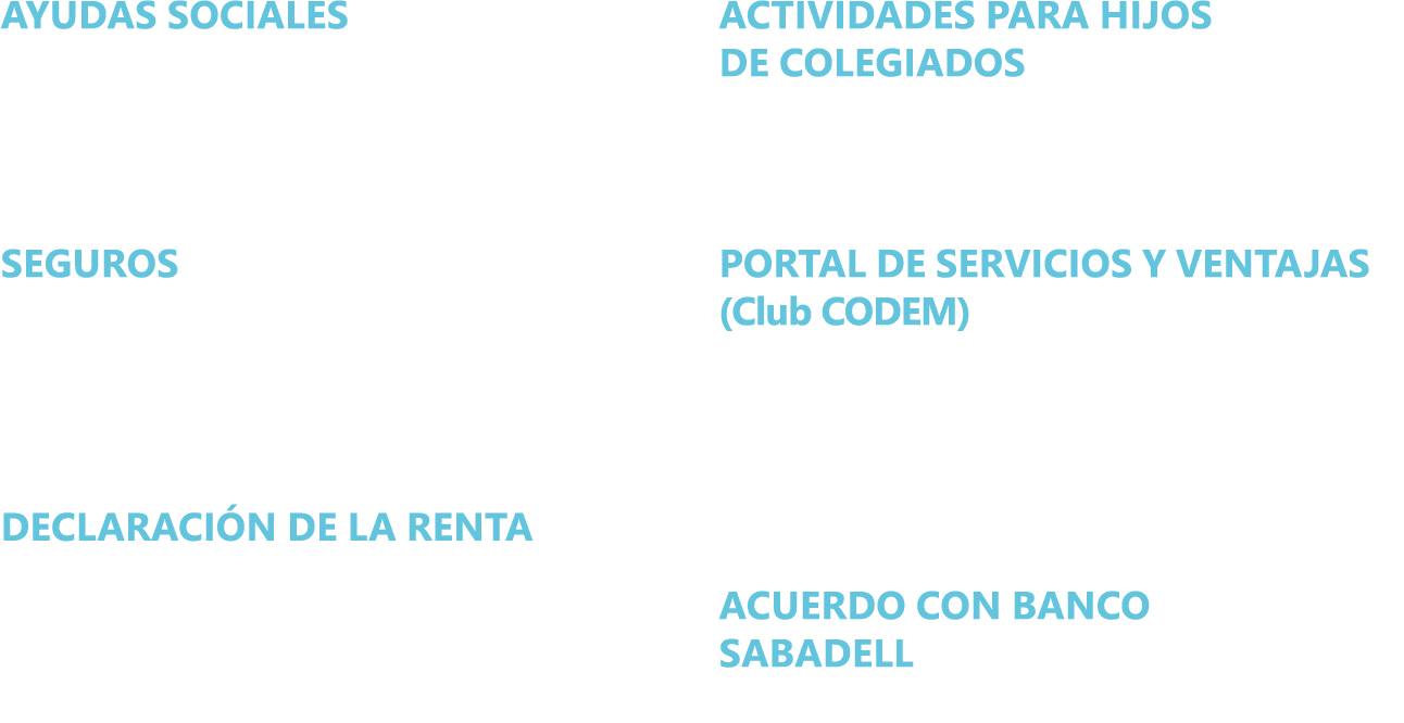 ayudas sociales ● Prestaciones por natalidad y nupcialidad. ● Otras ayudas. Seguros ● Seguro de hospitalizaci n. ● Se...