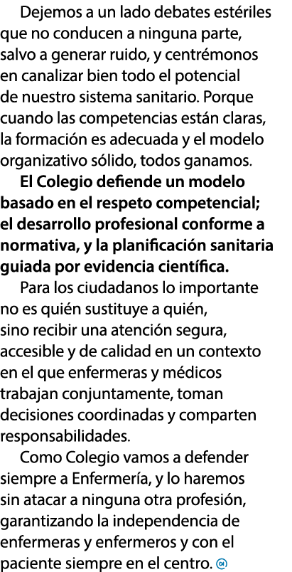 Dejemos a un lado debates est riles que no conducen a ninguna parte, salvo a generar ruido, y centr monos en canaliza...