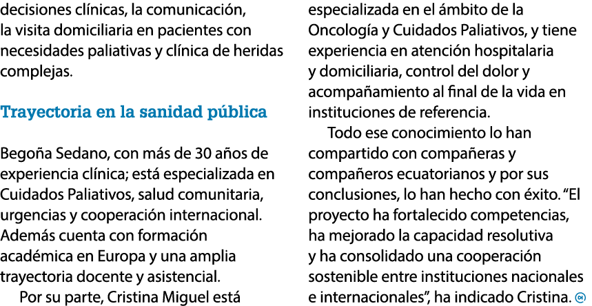 decisiones cl nicas, la comunicaci n, la visita domiciliaria en pacientes con necesidades paliativas y cl nica de her...