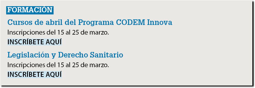 formaci n Cursos de abril del Programa CODEM Innova Inscripciones del 15 al 25 de marzo. inscr bete aqu Legislaci n ...