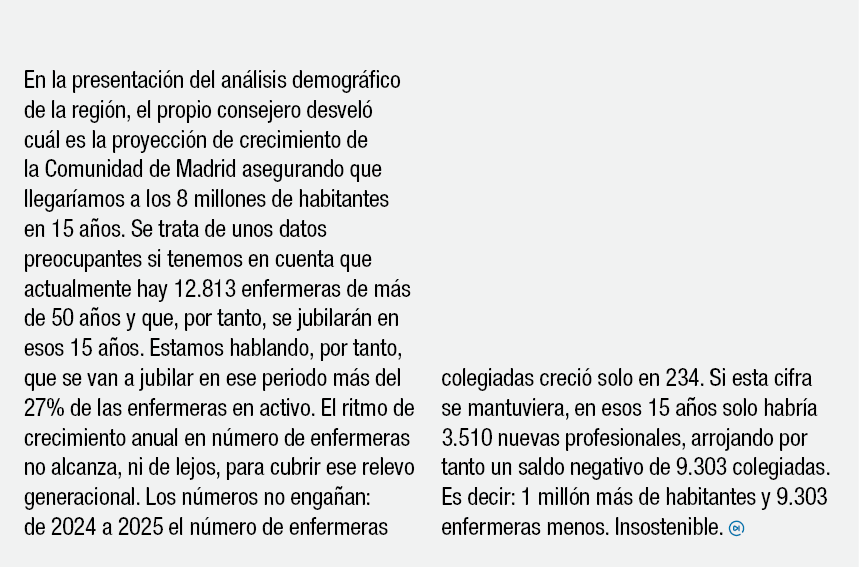 En la presentaci n del an lisis demogr fico de la regi n, el propio consejero desvel cu l es la proyecci n de crecim...