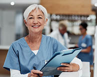 Portrait of a senior medical practitioner working in a hospital