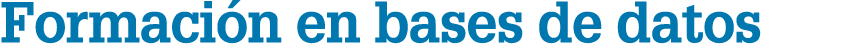 Formaci n en bases de datos
