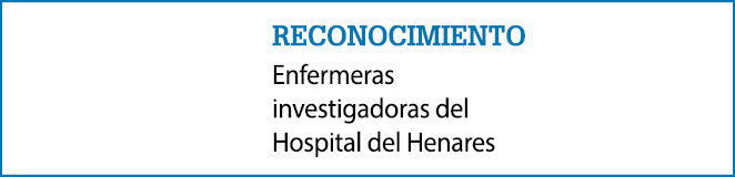 reconocimiento Enfermeras investigadoras del Hospital del Henares